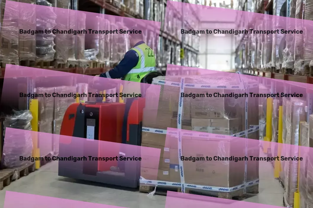 Badgam to Chandigarh Transport Inter-state freight delivery