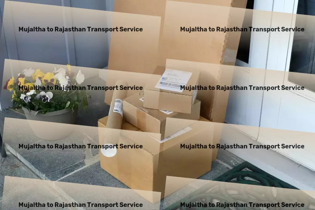 Mujaltha to Rajasthan Transport Import export courier services