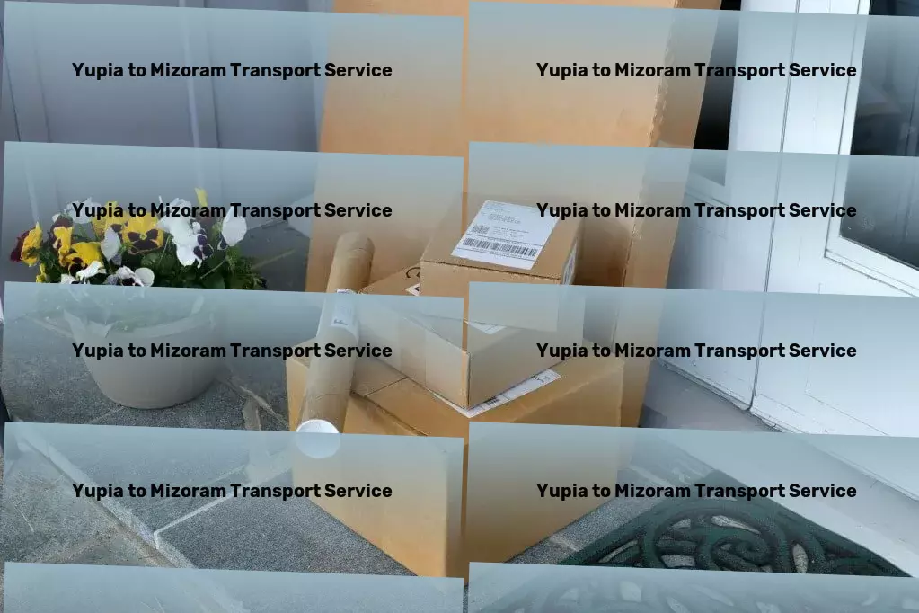 Yupia to Mizoram Transport Express shipping solutions